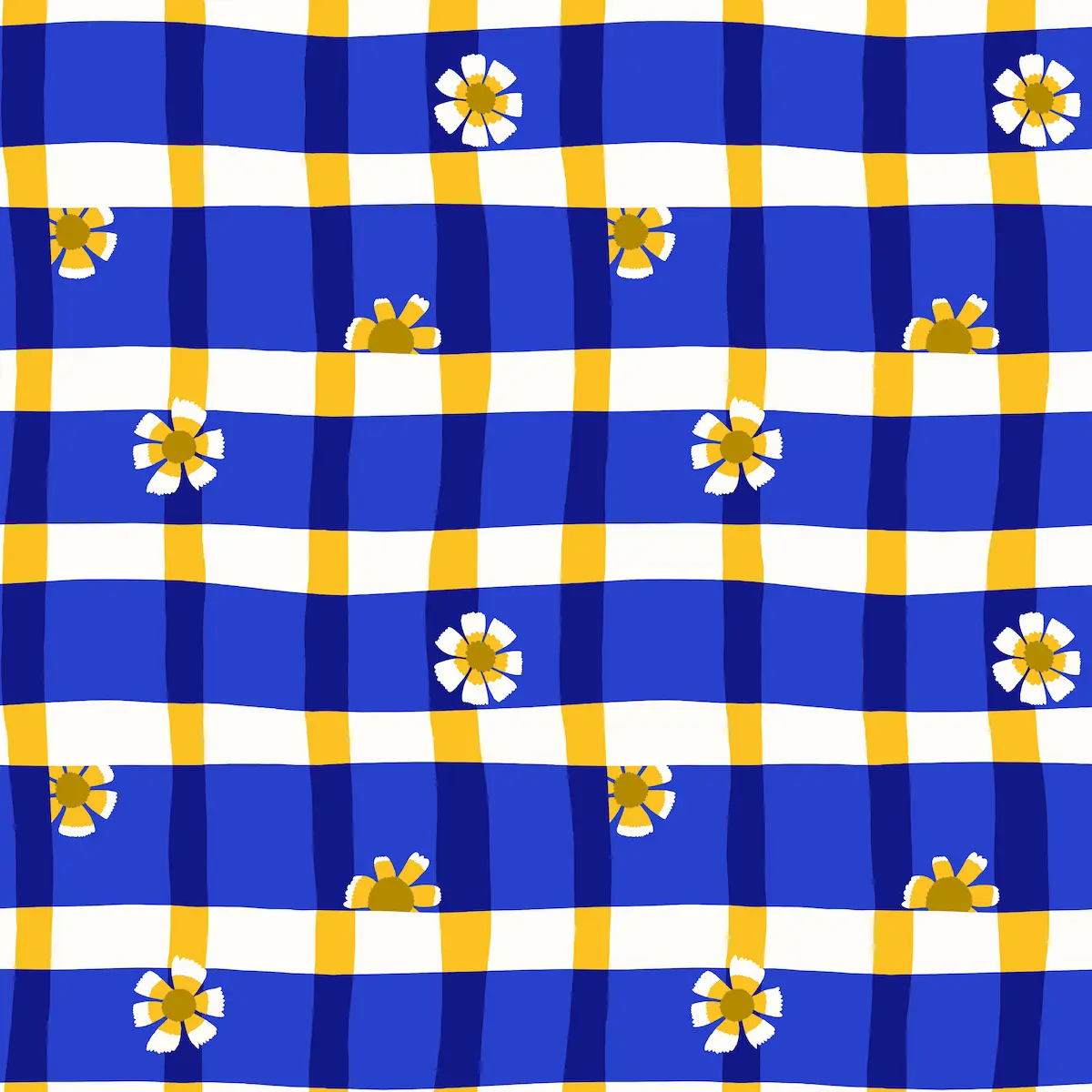 Colorful Sweet William floral pattern with multi-colored blooms for youth fabric and children's apparel